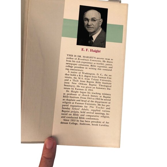 Broadman Comments 1956 By E.F. Haight Hardcover Book New - Picture 9 of 9